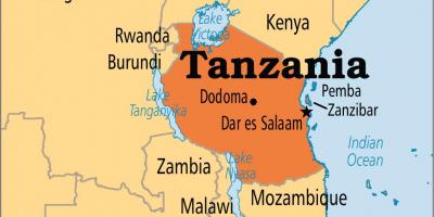 Mapa dar-Es-Salaam (Tanzania