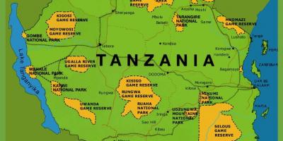 Na mapie Tanzanii