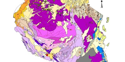 Mapa Tanzanii geologicznych