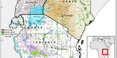 Mapa Tanzanii, aby pokazać miejsca historyczne