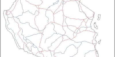 Pusta mapa Tanzanii