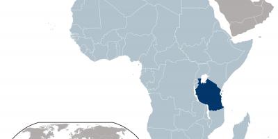 Lokalizacja Tanzanii na mapie